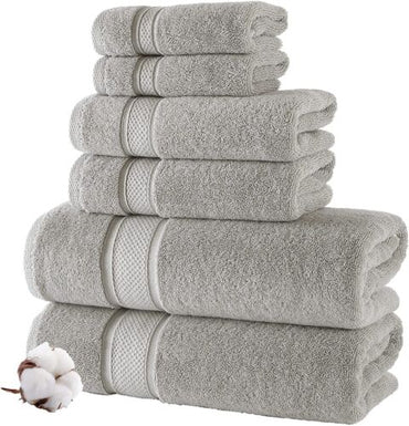 100% Egyptian Cotton 800GSM Towel Set - Machine Washable